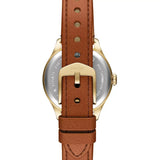 Gilmore Three-Hand Brown Leather Watch ES5423