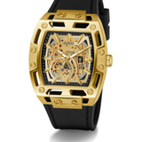 Gold-Tone Silicone Automatic Watch GW0980G2