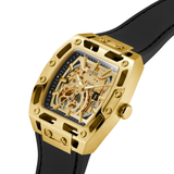 Gold-Tone Silicone Automatic Watch GW0980G2