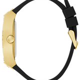 Gold-Tone Silicone Automatic Watch GW0980G2