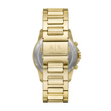 Gold-Tone Stainless Steel Chronograph Watch and Bracelet Set
