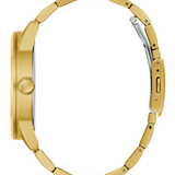 Gold-Tone and Blue Multifunction Watch Trey GW0963G2