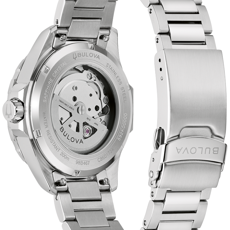 Green Dial Stainless Steel Bracelet Marine Star 98B467