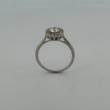Halo Lab Grown Diamond Ring T.W. 0.68ct in 18K White Gold