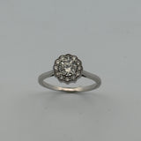 Halo Lab Grown Diamond Ring T.W. 0.68ct in 18K White Gold