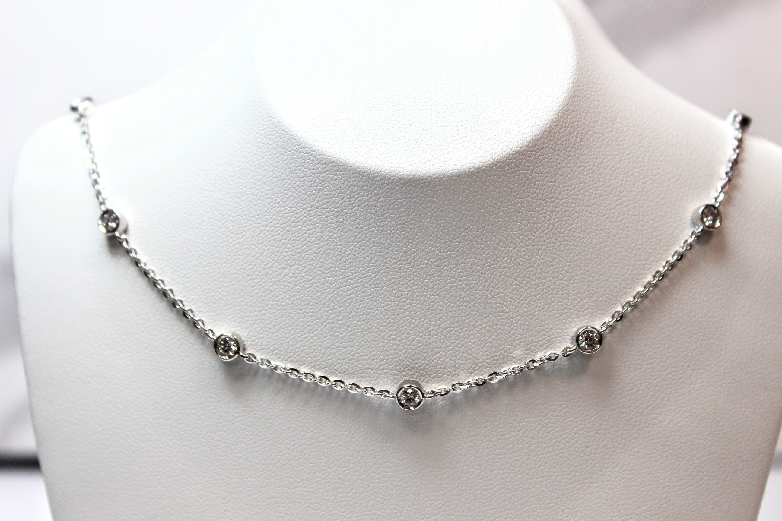 Lab Grown Diamond Beads Necklace