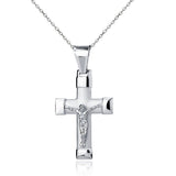 Sterling Silver, Italian Cross Pendant