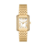 Petite Emery Pavé Gold-Tone Watch