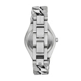 Lennox Pavé Silver-Tone Curb-Link Watch