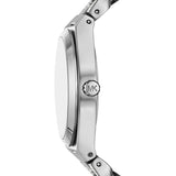 Lennox Pavé Silver-Tone Curb-Link Watch