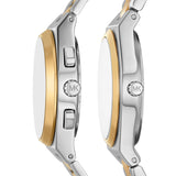 Lennox His and Hers Pavé Two-Tone Watch Set