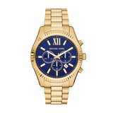 Michael Kors Men's Lexington Chronograph Gold-Tone Stainless Steel Watch