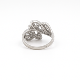 Marquise, Pear & Round CZ Cluster Silver Ring