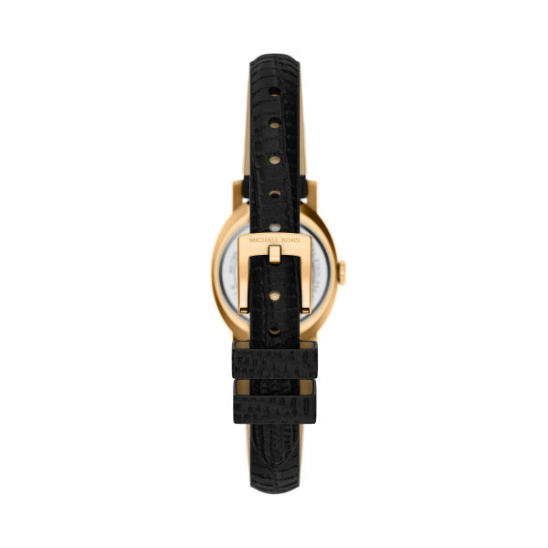 Petite Maude Gold-Tone and Lizard Embossed Leather Watch MK7585