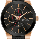 Men's Bulova Millenia Quartz Black Dial Watch 97C112