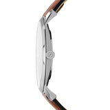 Minimalist Slim Three-Hand Light Brown Leather Watch FS5304