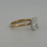 Oval Brilliant Lab Grown Diamond Solitaire - 2.06ct in 14K Yellow Gold
