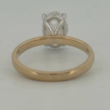 Oval Brilliant Lab Grown Diamond Solitaire - 2.06ct in 14K Yellow Gold