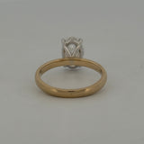 Oval Brilliant Lab Grown Diamond Solitaire - 2.06ct in 14K Yellow Gold