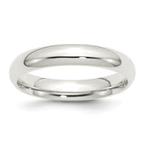 Sterling Silver 4mm Comfort Fit Size 6 Band 6.00