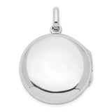 Sterling Silver Antiqued Filigree Floral Top 21mm Locket Pendant