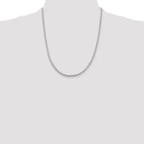 Sterling Silver 2.55mm D/C Square Franco Chain