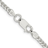 Squared Franco Silver Chain 22"