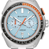 Bulova Racer Chronograph Watch with Light Blue Dial