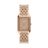 Raquel 26 mm Three-Hand Date Rose Gold-Tone Stainless Steel & Salted Caramel Ceramic Watch