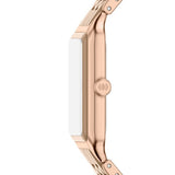 Raquel 26 mm Three-Hand Date Rose Gold-Tone Stainless Steel & Salted Caramel Ceramic Watch
