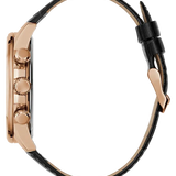 Rose Gold-Tone Leather Multifunction Watch GW0901G5