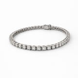 Round Brilliant Natural Diamond Bracelet
