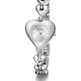 Silver Tone Heart Shaped Watch GW0992L1