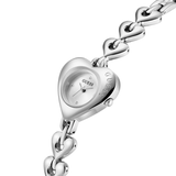 Silver Tone Heart Shaped Watch GW0992L1