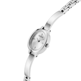 Silver Tone Oval Analog Watch GW0924L1