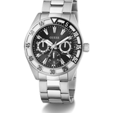 Silver-Tone and Black Multifunction Watch GW0904G1