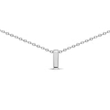Sterling Silver 8mm Initial "I" Necklace