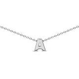 Sterling Silver 8mm Initial Necklace's