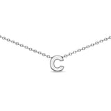 Sterling Silver 8mm Initial Necklace's
