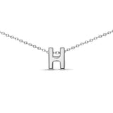 Sterling Silver 8mm Initial Necklace's