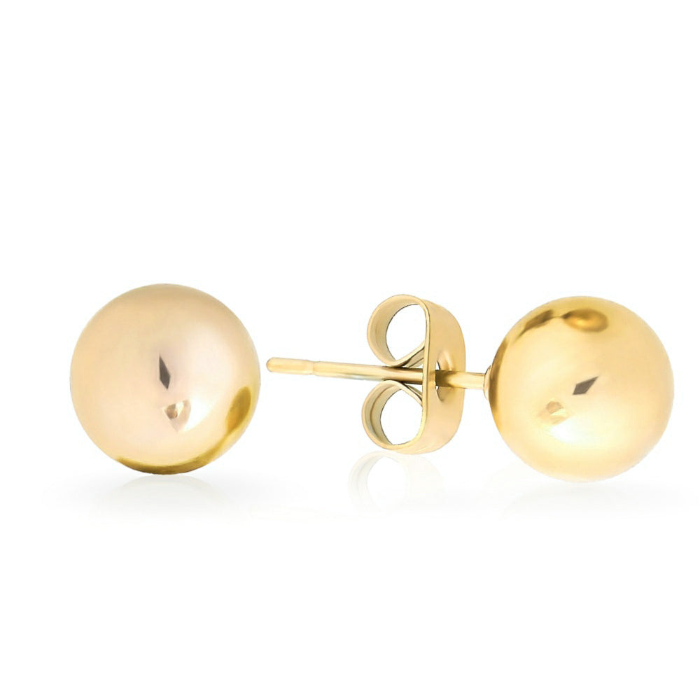 Sterling Silver Ball Stud Earrings