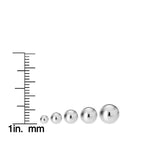 Sterling Silver Ball Stud Earrings