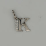 Sterling Silver CZ Initial