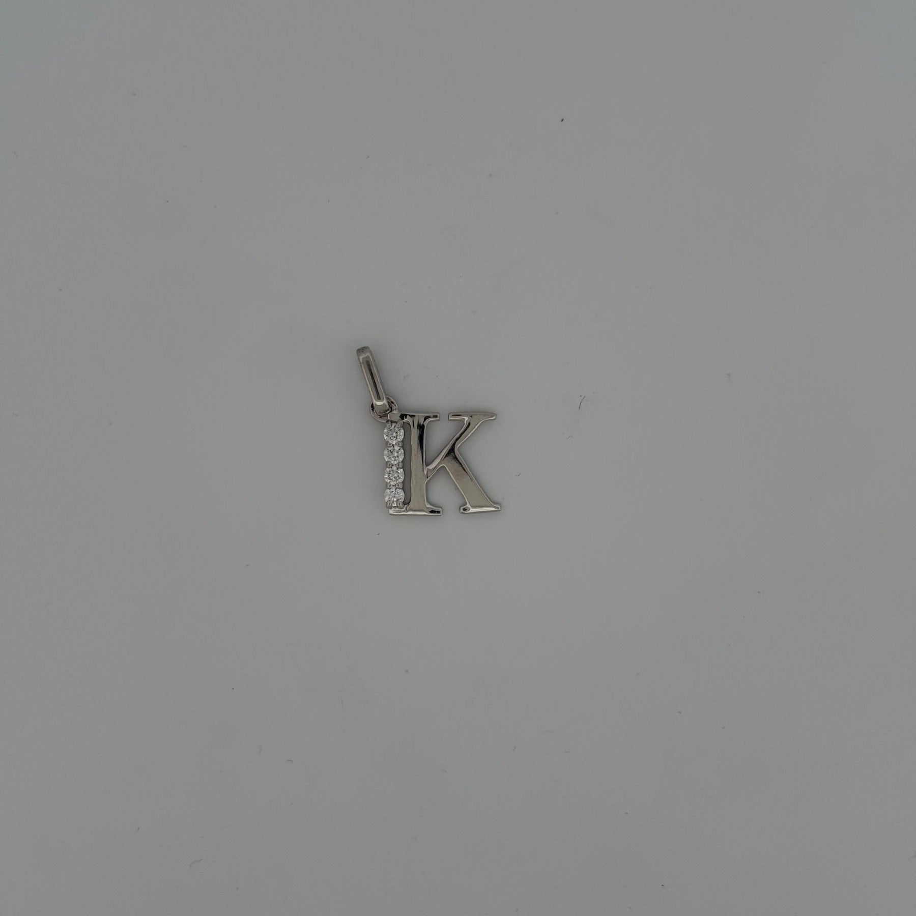 Sterling Silver CZ Initial