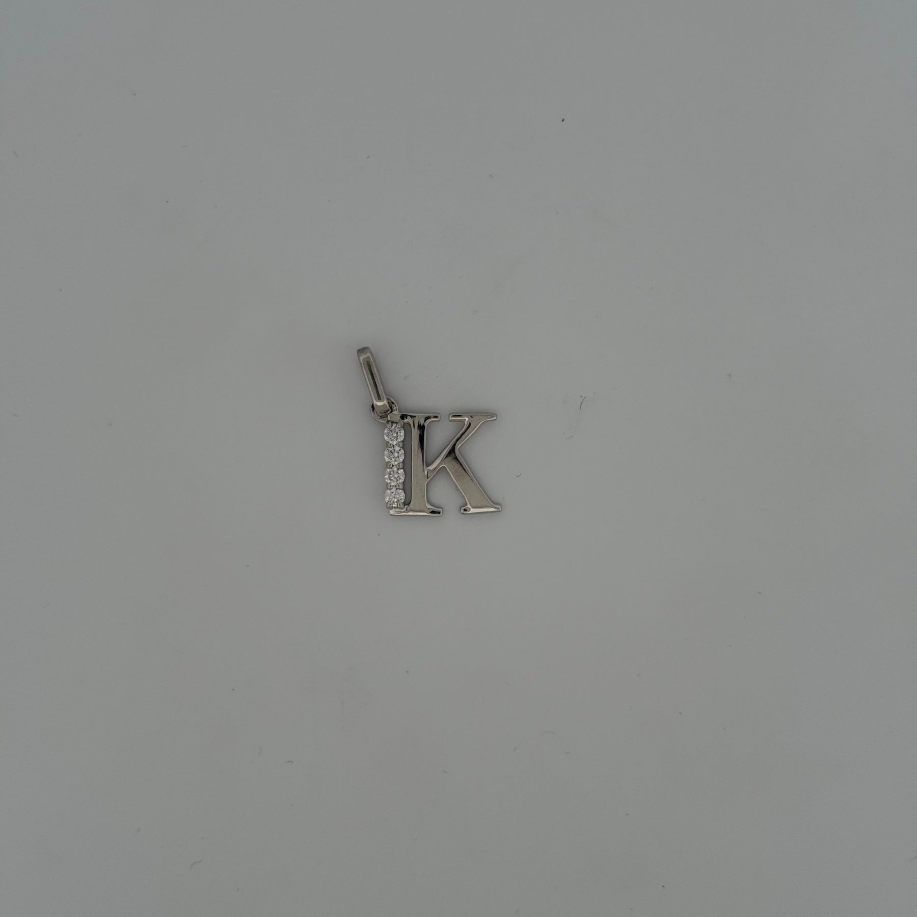 Sterling Silver CZ Initial