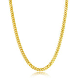 Sterling Silver Gold Plated 4.9mm Miami Cuban Chain