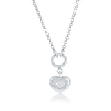 Sterling Silver, Heart Necklace
