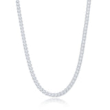 Sterling Silver Hollow Square Franco Chain