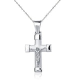 Sterling Silver, Italian Cross Pendant