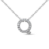 Sterling Silver Pendant Initial Necklaces By Jayelle